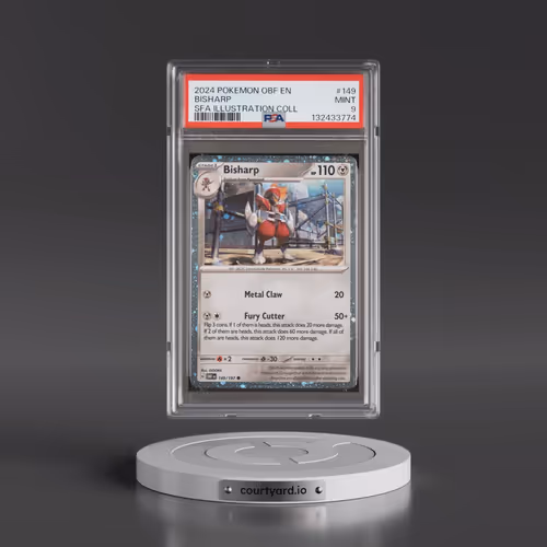 2024 Pokémon Obf EN-Obsidian Flames #149 Bisharp - Shrouded Fable Illustration Collection (PSA 9 MIN
