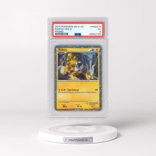 2010 Pokémon Heartgold & Soulsilver Promo #HGSS19 Raikou - Holo (PSA 5 EX)