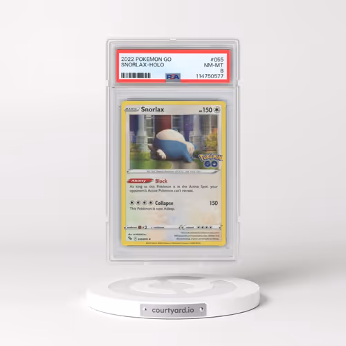 2022 Pokémon Go #055 Snorlax - Holo (PSA 8 NM-MT)