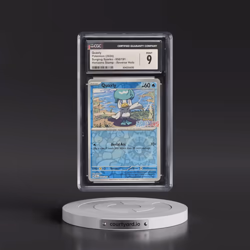 2024 Surging Sparks - SSP EN #050/191 Quaxly - Reverse Holo Horizons Stamp (CGC 9 MINT)