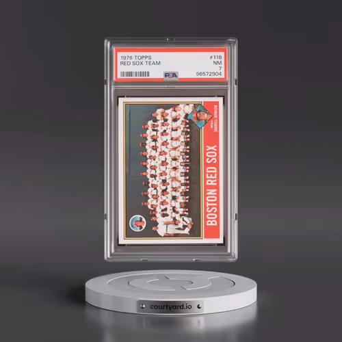 1976 Topps #118 Red Sox Team (PSA 7 NM)