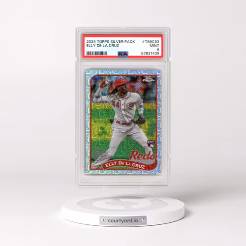 2024 Topps Silver Pack 1989 Chrome Promo #T89C83 Elly de La Cruz (PSA 9 MINT)