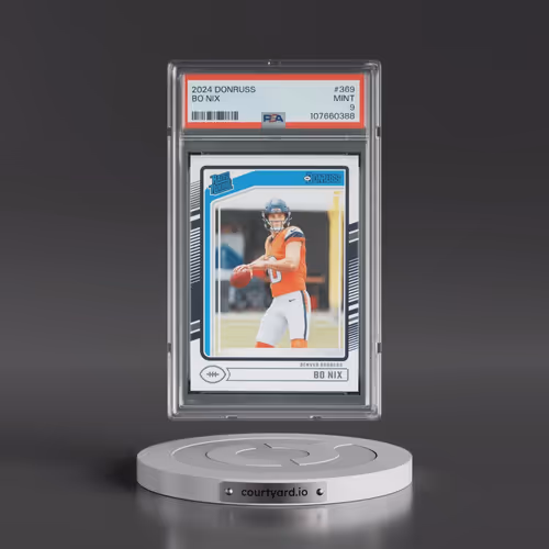 2024 Panini Donruss #369 Bo Nix (PSA 9 MINT)