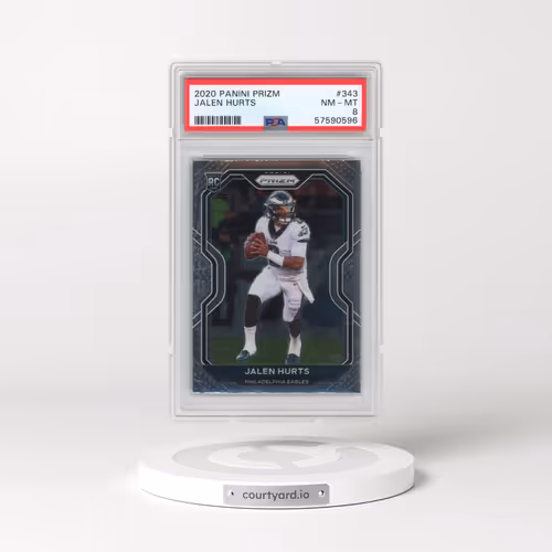 2020 Panini Prizm #343 Jalen Hurts (PSA 8 NM-MT)