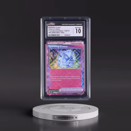 2025 Prismatic Evolutions - PRE EN #129/131 Sparkling Crystal - ACE SPEC Rare Holo (CGC 10 GEM MINT)