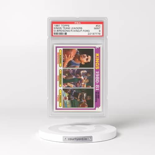 1981 Topps #54 Kings Team Leaders - O.Birdsong/R.King/P.Ford (PSA 9 MINT)