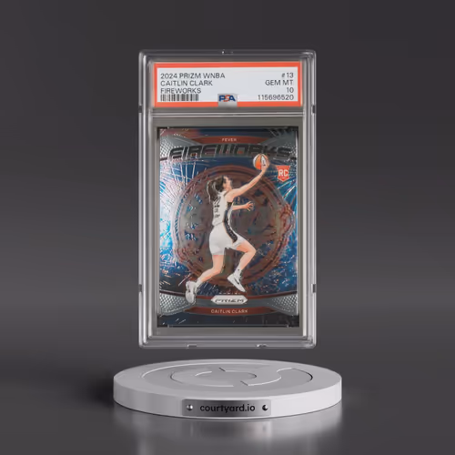 2024 Panini Prizm WNBA Fireworks #13 Caitlin Clark (PSA 10 GEM MINT)