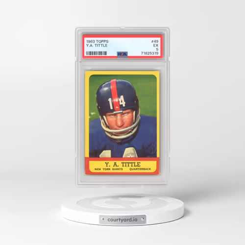 1963 Topps #49 Y.A. Tittle (PSA 5 EX)