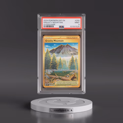 2024 Pokémon Ssp EN-Surging Sparks #250 Gravity Mountain - Hyper Rare (PSA 9 MINT)