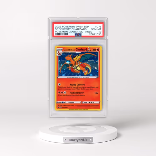 2022 Pokémon Swsh Black Star Promo #075 Special Delivery Charizard - Holo Pokemon Center United King