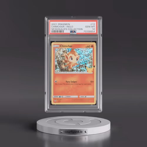 2021 Pokémon Mcdonald's Collection #12 Chimchar - Holo (PSA 10 GEM MINT)