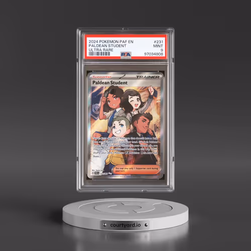 2024 Pokémon Paf EN-Paldean Fates #231 Paldean Student - Ultra Rare (PSA 9 MINT)