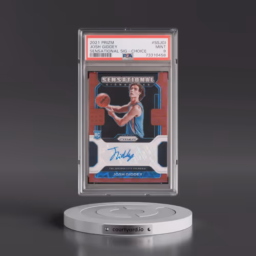 2021 Panini Prizm Sensational Signatures #SSJGI Josh Giddey - Choice (PSA 9 MINT)