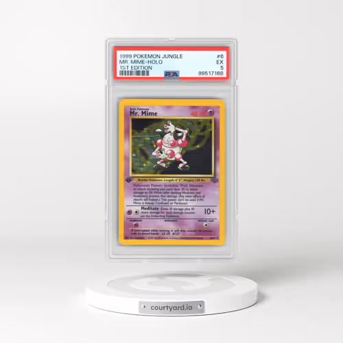 1999 Pokémon Jungle #6 Mr. Mime - 1st Edition Holo (PSA 5 EX)