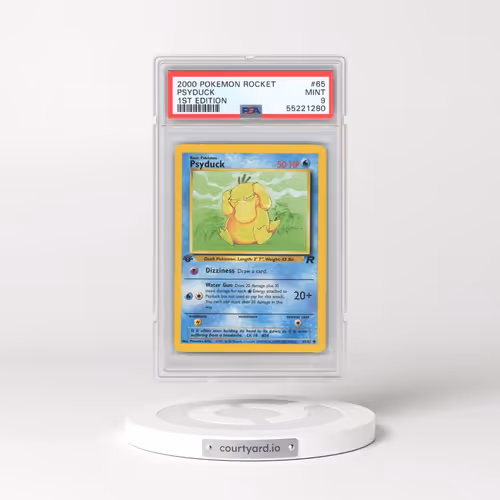 2000 Pokémon Rocket #65 Psyduck - 1st Edition (PSA 9 MINT)