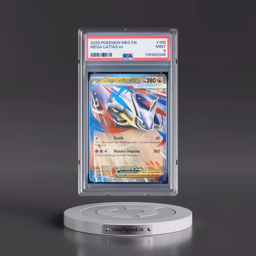 2025 Pokémon Meg EN-Mega Evolution #100 Mega Latias EX - Holo (PSA 9 MINT)