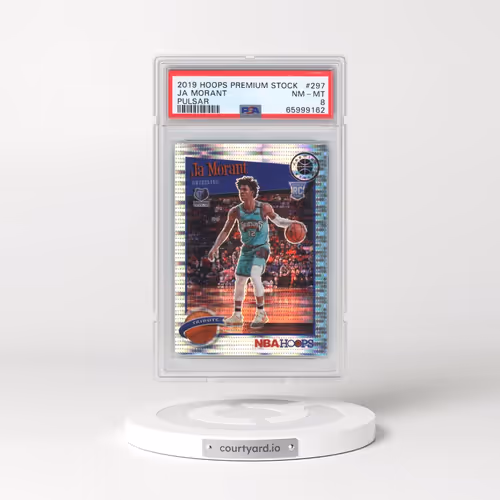 2019 Panini Hoops Premium Stock #297 Ja Morant - Pulsar (PSA 8 NM-MT)