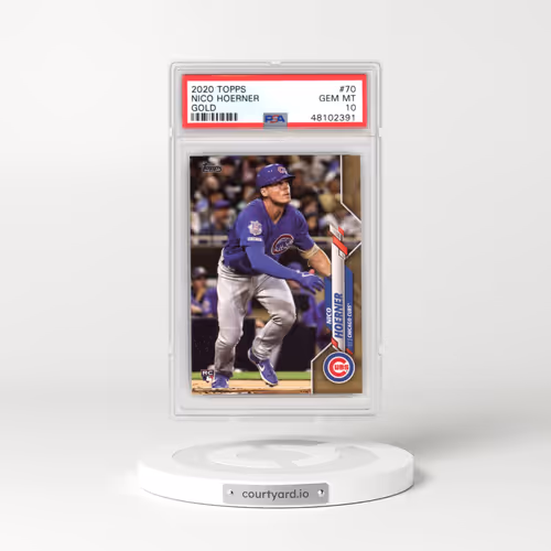 2020 Topps #70 Nico Hoerner - Gold (PSA 10 GEM MINT)
