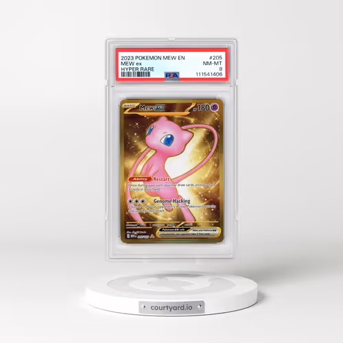 2023 Pokémon Mew EN-151 #205 Mew EX - Holo Hyper Rare (PSA 8 NM-MT)