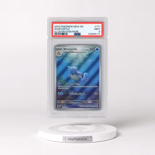 2023 Pokémon Mew EN-151 #171 Wartortle - Illustration Rare (PSA 9 MINT)