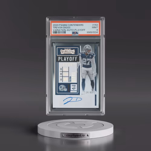 2020 Panini Contenders #162 Trevon Diggs - Variation-Autograph-Playoff (PSA 9 MINT)