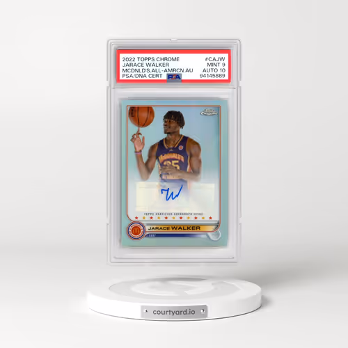 2022 Topps Chrome Mcdonald's All-American Autographs #CAJW Jarace Walker (PSA 9 MINT)