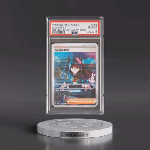 2024 Pokémon Sfa EN-Shrouded Fable #094 Cassiopeia - Special Illustration Rare (PSA 10 GEM MINT)