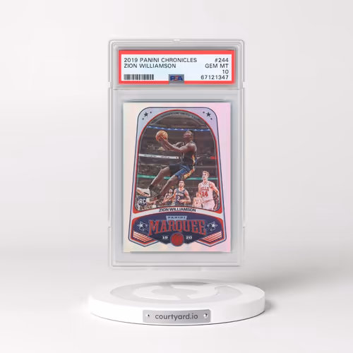 2019 Panini Chronicles #244 Zion Williamson (PSA 10 GEM MINT)