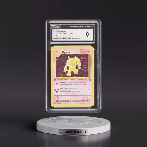 1999 Fossil #8/62 Hypno - 1st Edition Holo (CGC 9 MINT)
