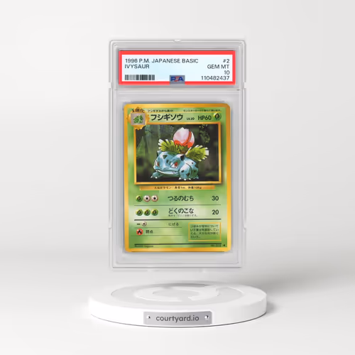 1996 Pokémon Basic #2 Ivysaur (PSA 10 GEM MINT)