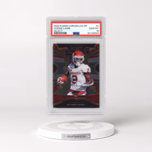2020 Panini Chronicles Draft Picks Select #2 Ceedee Lamb (PSA 10 GEM MINT)