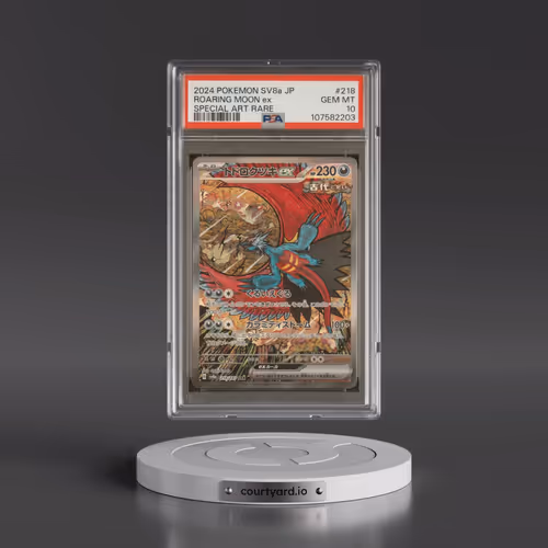 2024 Pokémon Sv8a-Terastal Fest EX #218 Roaring Moon EX - Holo Special Art Rare (PSA 10 GEM MINT)