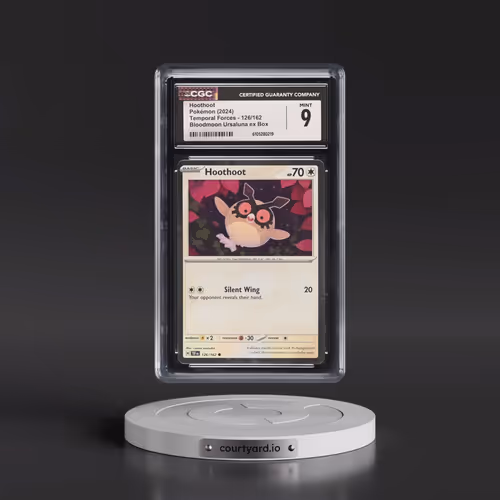 2023 Temporal Forces - TEF EN #126/162 Hoothoot - Bloodmoon Ursaluna ex Box (Cosmos Holo) (CGC 9 MIN