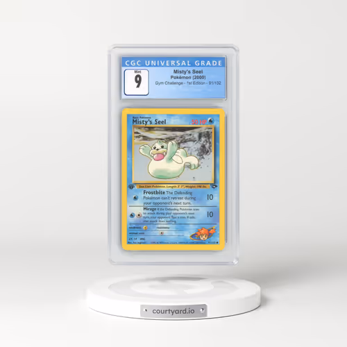 2000 Gym Challenge #91/132 Misty's Seel - 1st Edition 1st Edition (CGC 9 MINT)