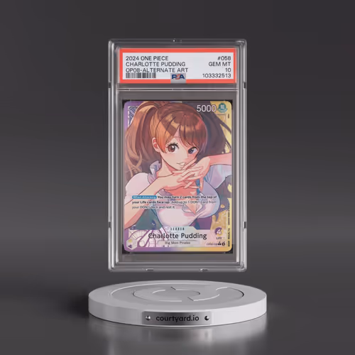 2024 One Piece OP08-Two Legends #058 Charlotte Pudding - Alternate Art (PSA 10 GEM MINT)
