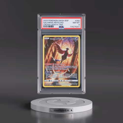 2023 Pokémon Swsh Black Star Promo #282 Galarian Articuno - Crown Zenith Tins (PSA 8 NM-MT)