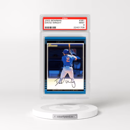 2002 Bowman #381 David Wright (PSA 9 MINT)