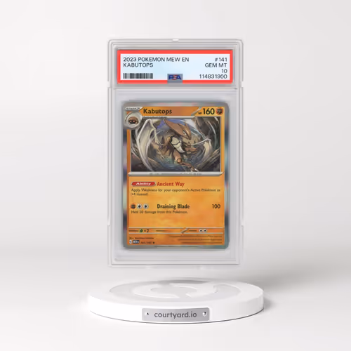 2023 Pokémon Mew EN-151 #141 Kabutops (PSA 10 GEM MINT)