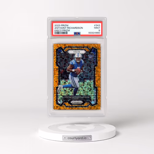 2023 Panini Prizm #343 Anthony Richardson - Disco Prizm (PSA 9 MINT)
