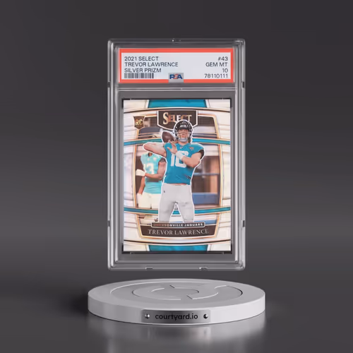 2021 Panini Select #43 Trevor Lawrence - Silver Prizm (PSA 10 GEM MINT)