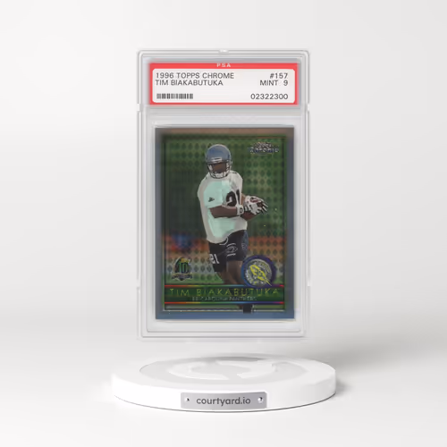 1996 Topps Chrome #157 Tim Biakabutuka (PSA 9 MINT)