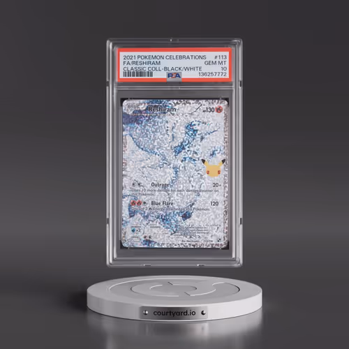 2021 Pokémon Celebrations Classic Collection #113 Reshiram - Full Art (PSA 10 GEM MINT)