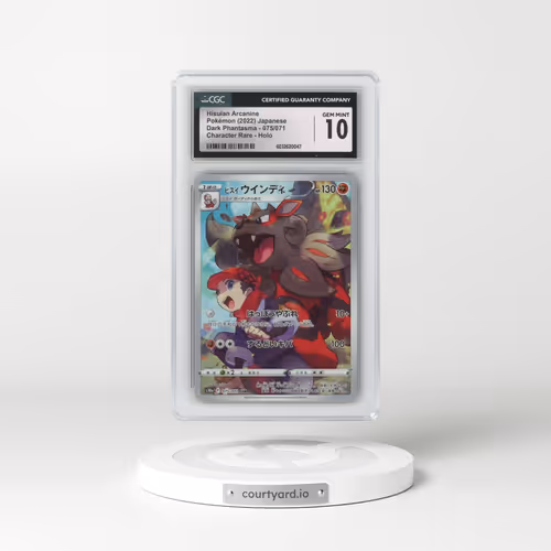 2021 Dark Phantasma #075/071 Hisuian Arcanine - Character Rare (CGC 10 GEM MINT)