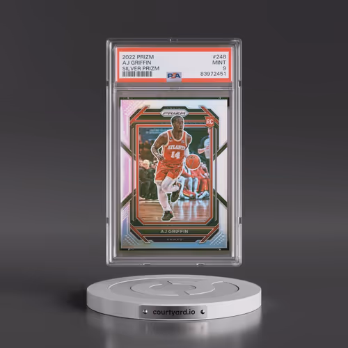 2022 Panini Prizm #248 AJ Griffin - Silver Prizm (PSA 9 MINT)