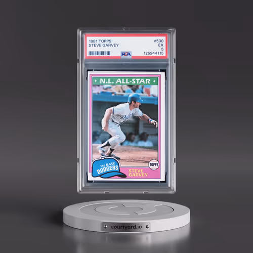 1981 Topps #530 Steve Garvey (PSA 5 EX)