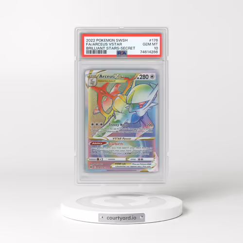 2022 Pokémon Sword & Shield Brilliant Stars #176 Arceus Vstar - Full Art Secret (PSA 10 GEM MINT)