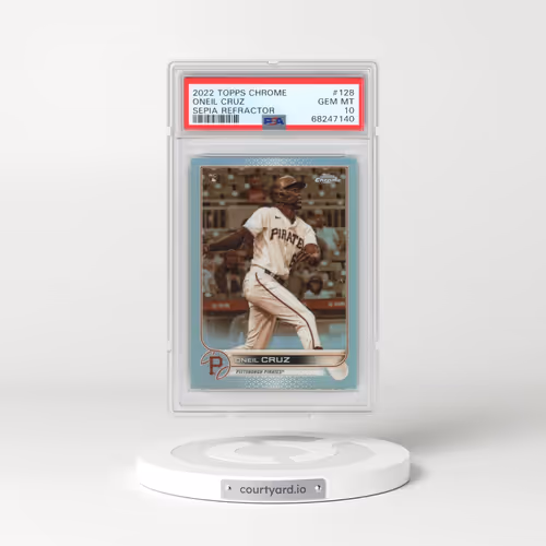 2022 Topps Chrome #128 Oneil Cruz - Sepia Refractor (PSA 10 GEM MINT)