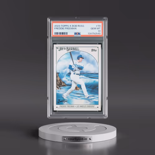 2023 Topps X Bob Ross the Joy of Baseball #70 Freddie Freeman (PSA 10 GEM MINT)
