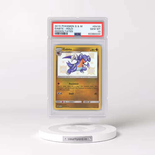 2019 Pokémon Sun & Moon Hidden Fates #SV39 Gabite - Holo (PSA 10 GEM MINT)
