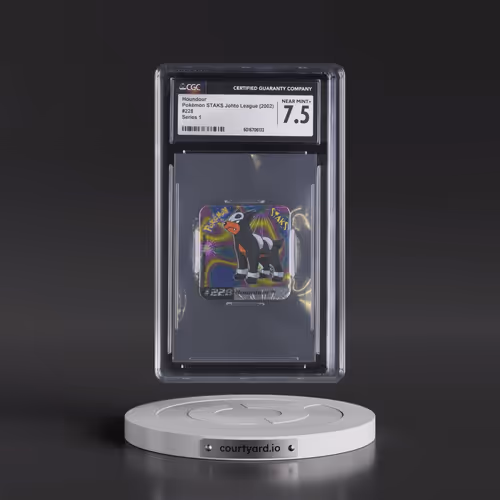2002 Pokémon STAKS Johto League (Panini 2002) - English #228 Houndour - Series 1 (CGC 7.5 NM+)